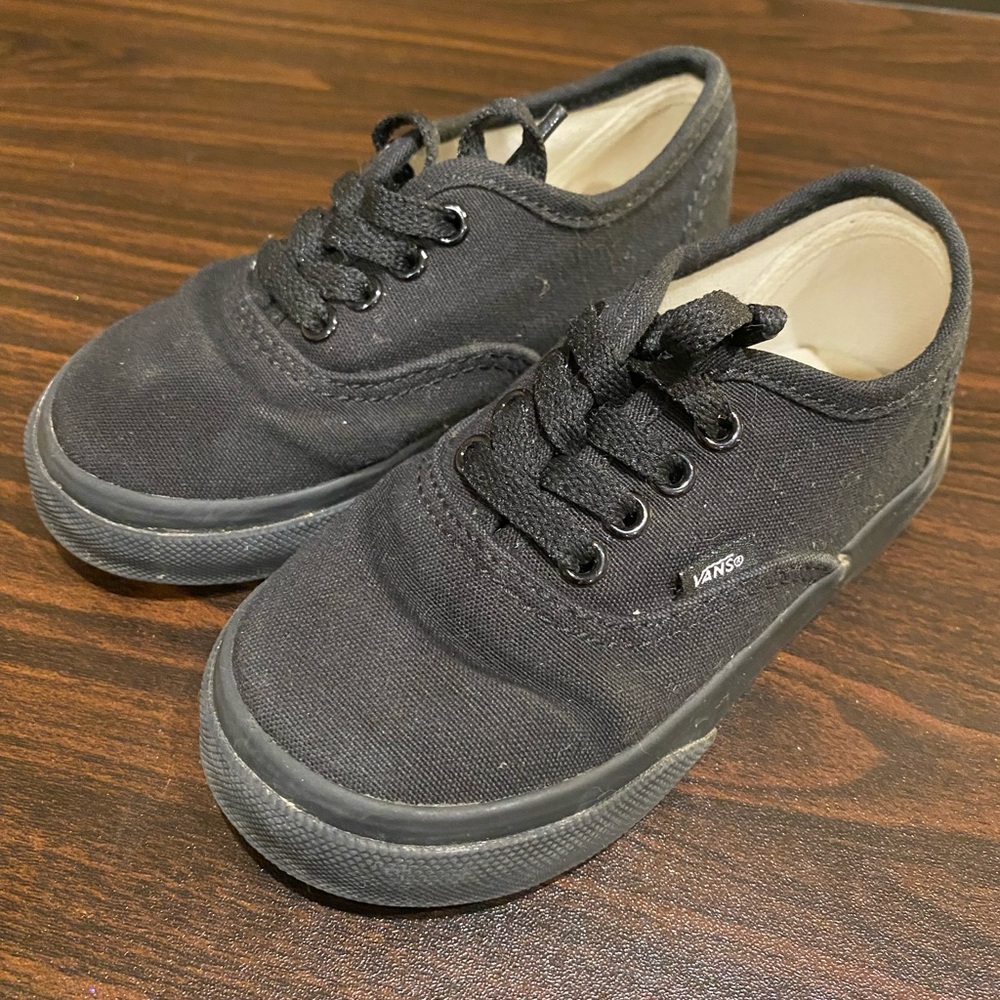 Vans Kids Classic Black Sneakers
